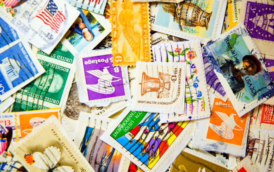 vintage postage stamps